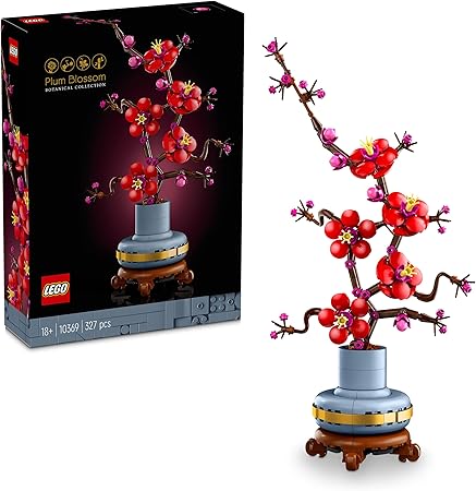 LEGO Icons Japanse abrikoos Bloemen Decoratie, Onderhoudsvrije Plant, Bouwpakket voor Volwassenen