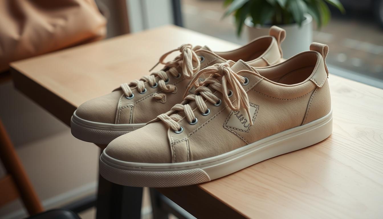 sneakers dames beige